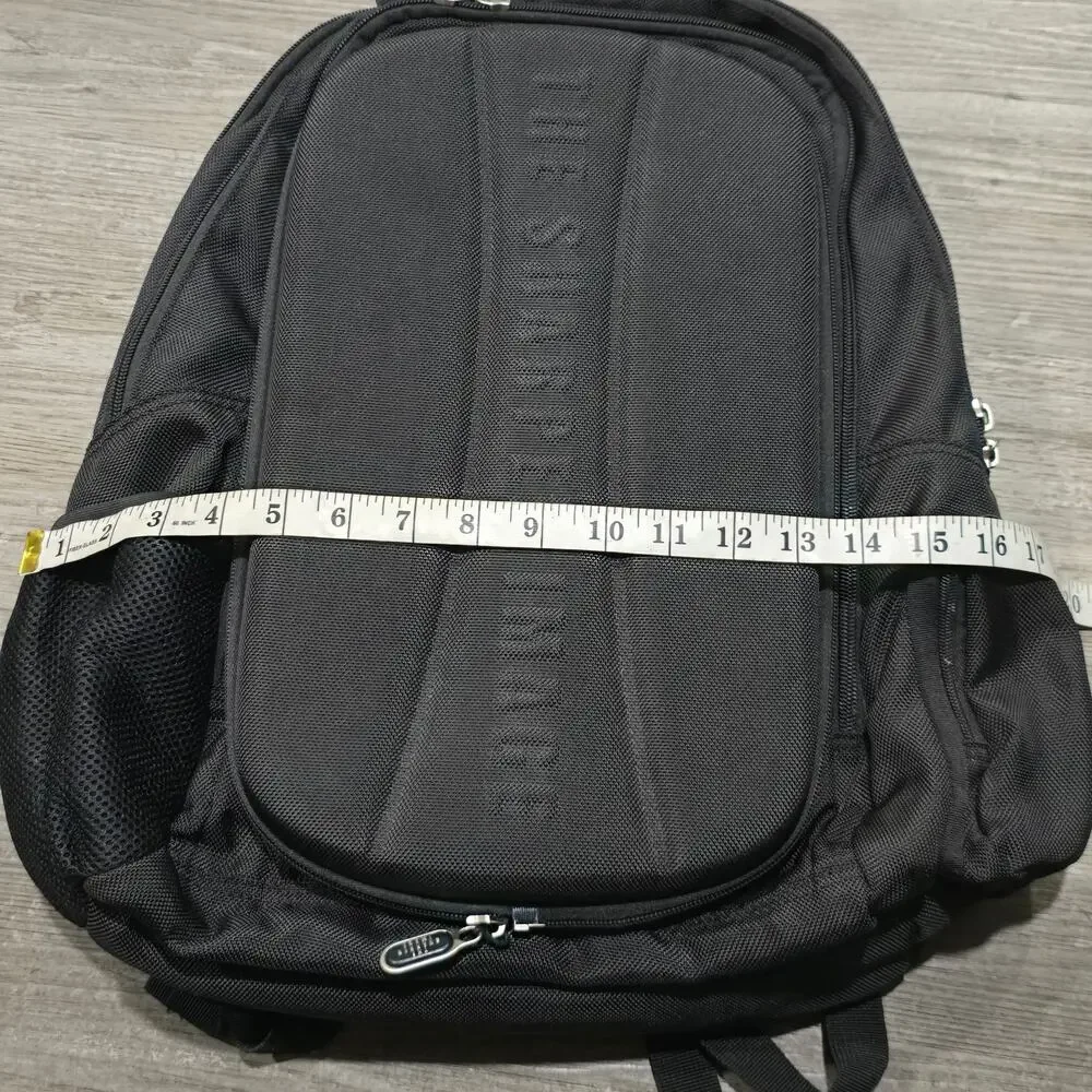 Sharper Image Black Multi Compartment Laptop Backpack Speaker System